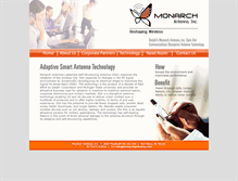 Tablet Screenshot of monarchantenna.com